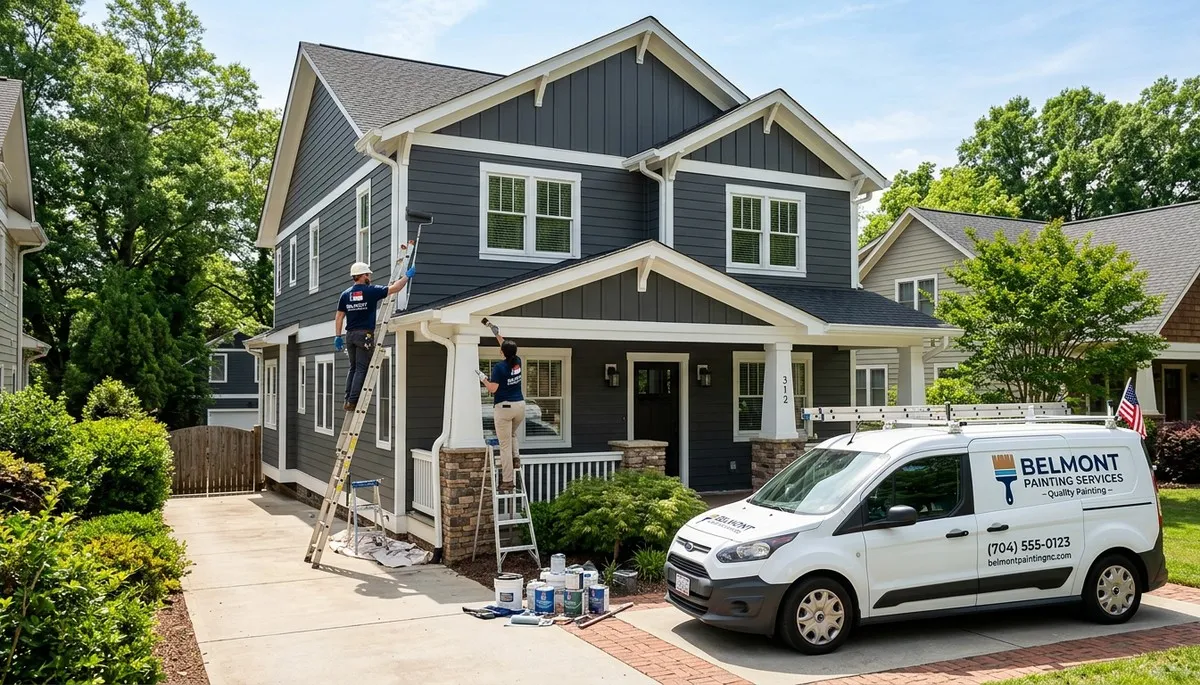 Professional exterior house painting service in Charlotte NC by local painting contractors
