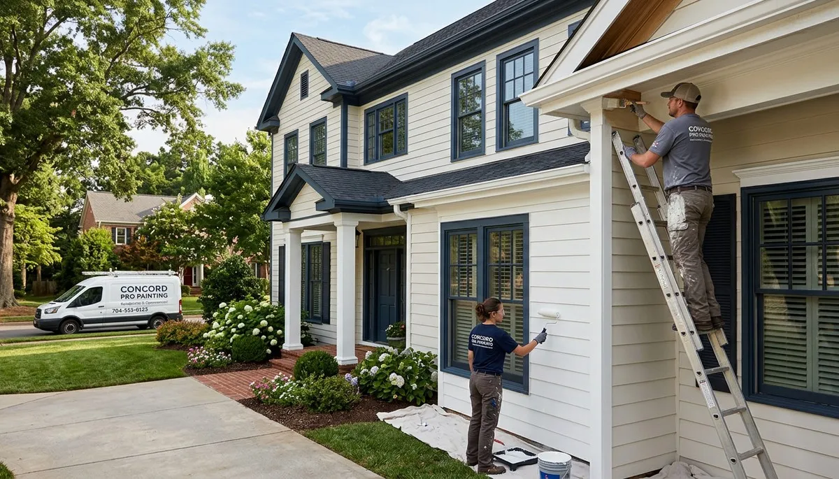 Professional exterior house painting in Charlotte NC by local painters – expert home painting services