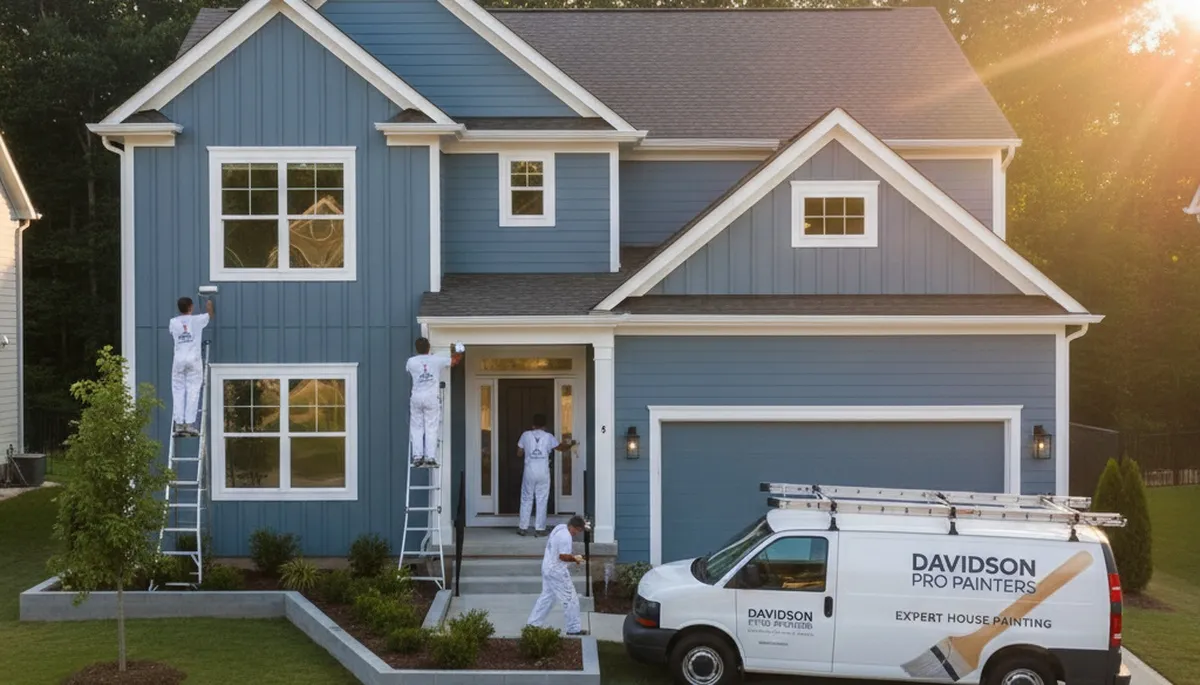Exterior house painting service in Charlotte, NC by a professional painting contractor