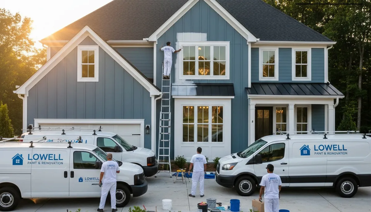 Exterior painting crew serving Charlotte, NC for professional house painting services