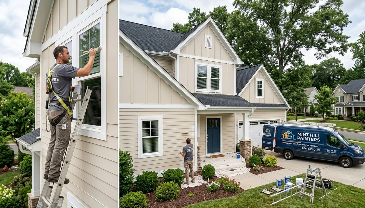 Professional exterior house painting service in Charlotte, NC by local painting contractors