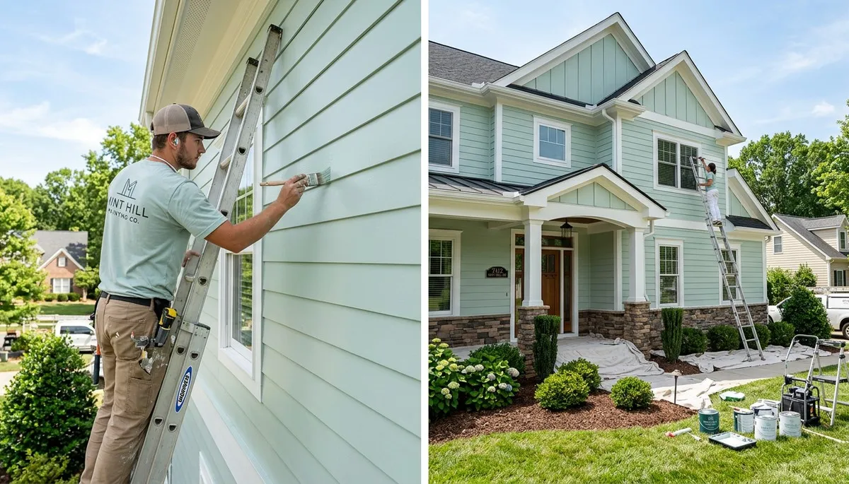 Professional exterior house painting service in Charlotte NC by local painters