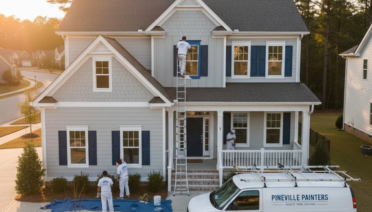 Professional exterior house painting in Charlotte NC by local painting contractors