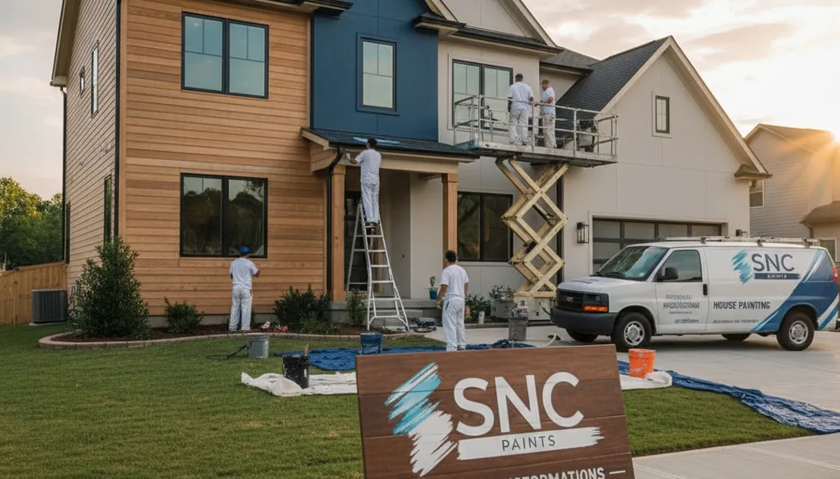 Exterior house painting service in Charlotte, NC for professional home exterior updates